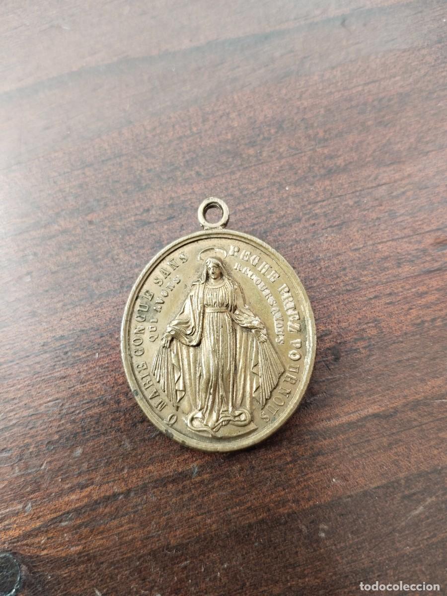 Antig&uuml;edades: Antigua medalla en bronce de San Bruno. - Foto 3