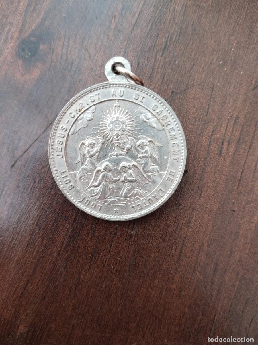 Antig&uuml;edades: Medalla de San Pascal. 3,2 cm de di&aacute;metro. - Foto 4