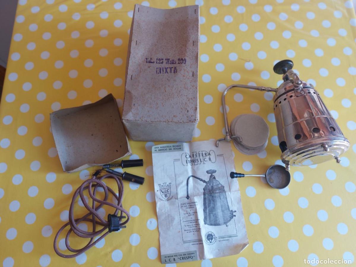 Antig&uuml;edades: Cafetera mixta (el&eacute;ctrica / alcohol) Crespo - Foto 1