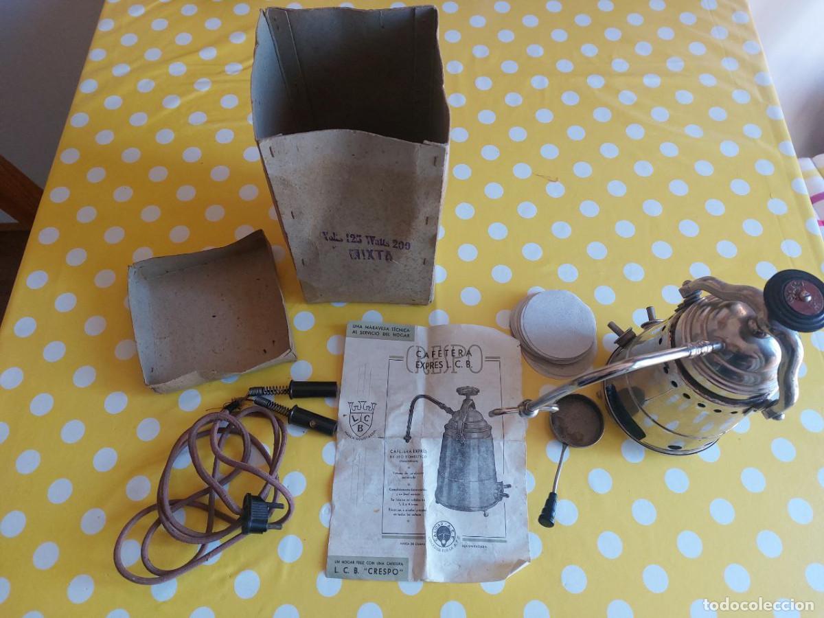 Antig&uuml;edades: Cafetera mixta (el&eacute;ctrica / alcohol) Crespo - Foto 2