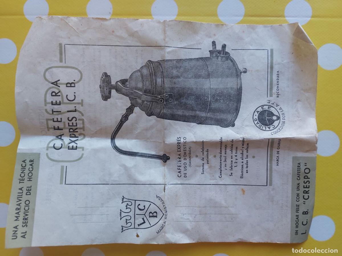 Antig&uuml;edades: Cafetera mixta (el&eacute;ctrica / alcohol) Crespo - Foto 3