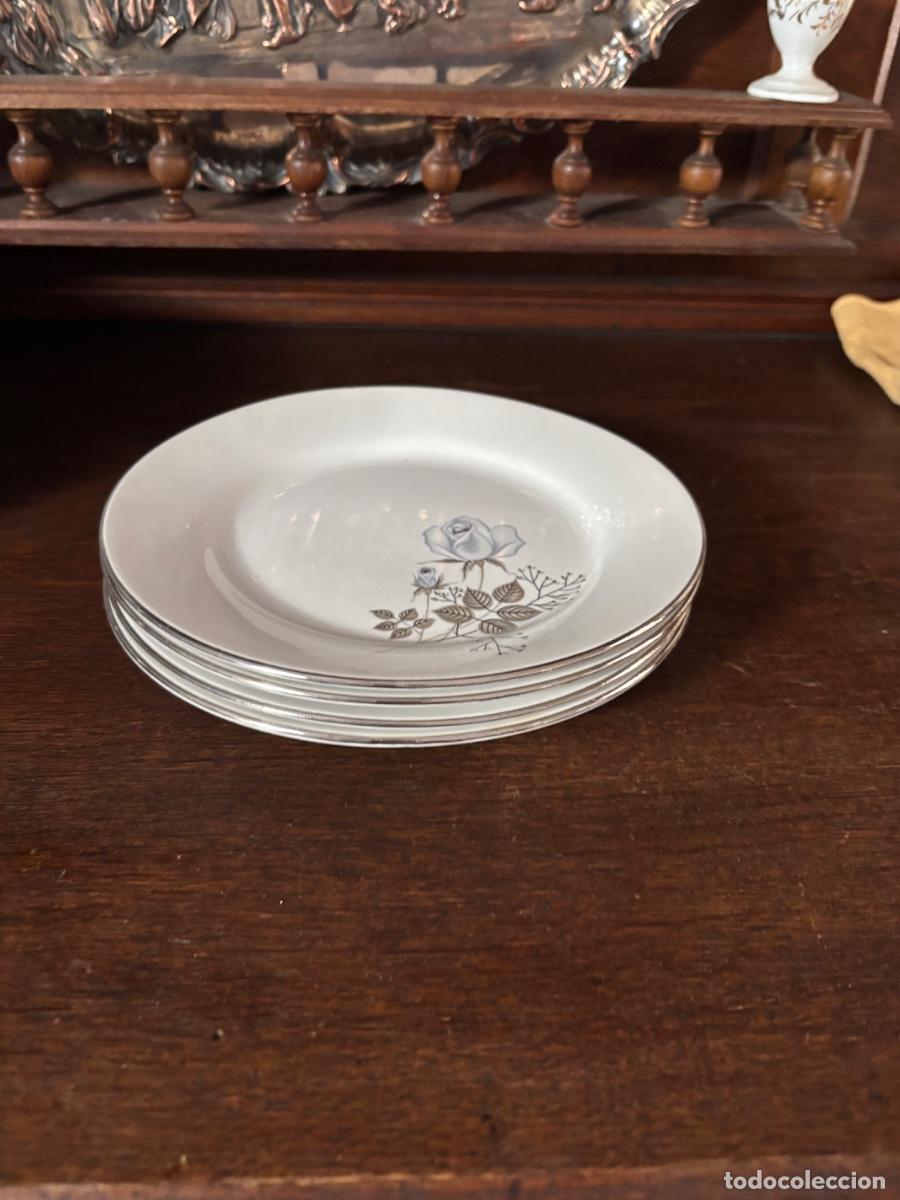 Antig&uuml;edades: 4 platos de postre Royal China Vigo - Foto 1