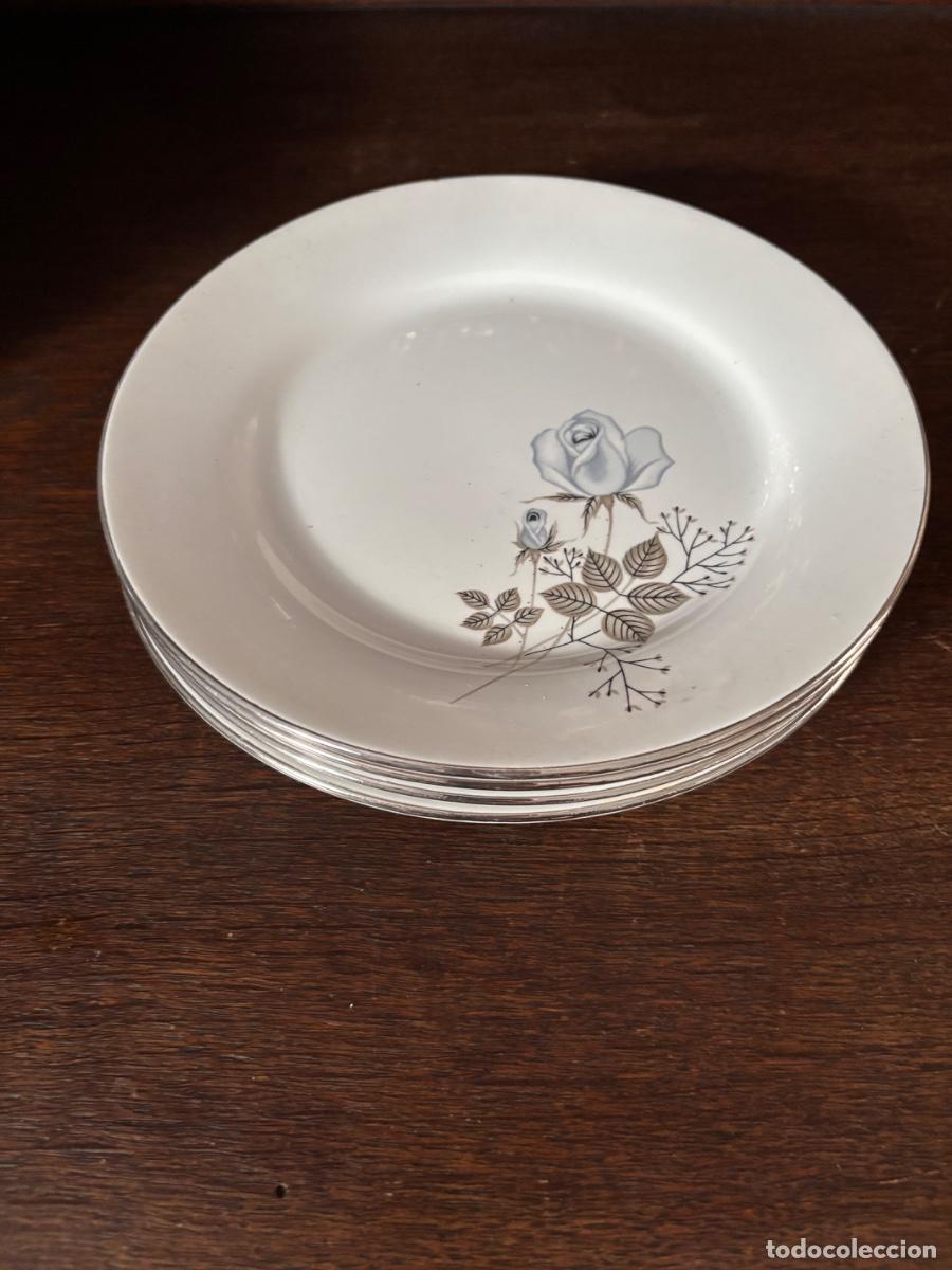 Antig&uuml;edades: 4 platos de postre Royal China Vigo - Foto 2