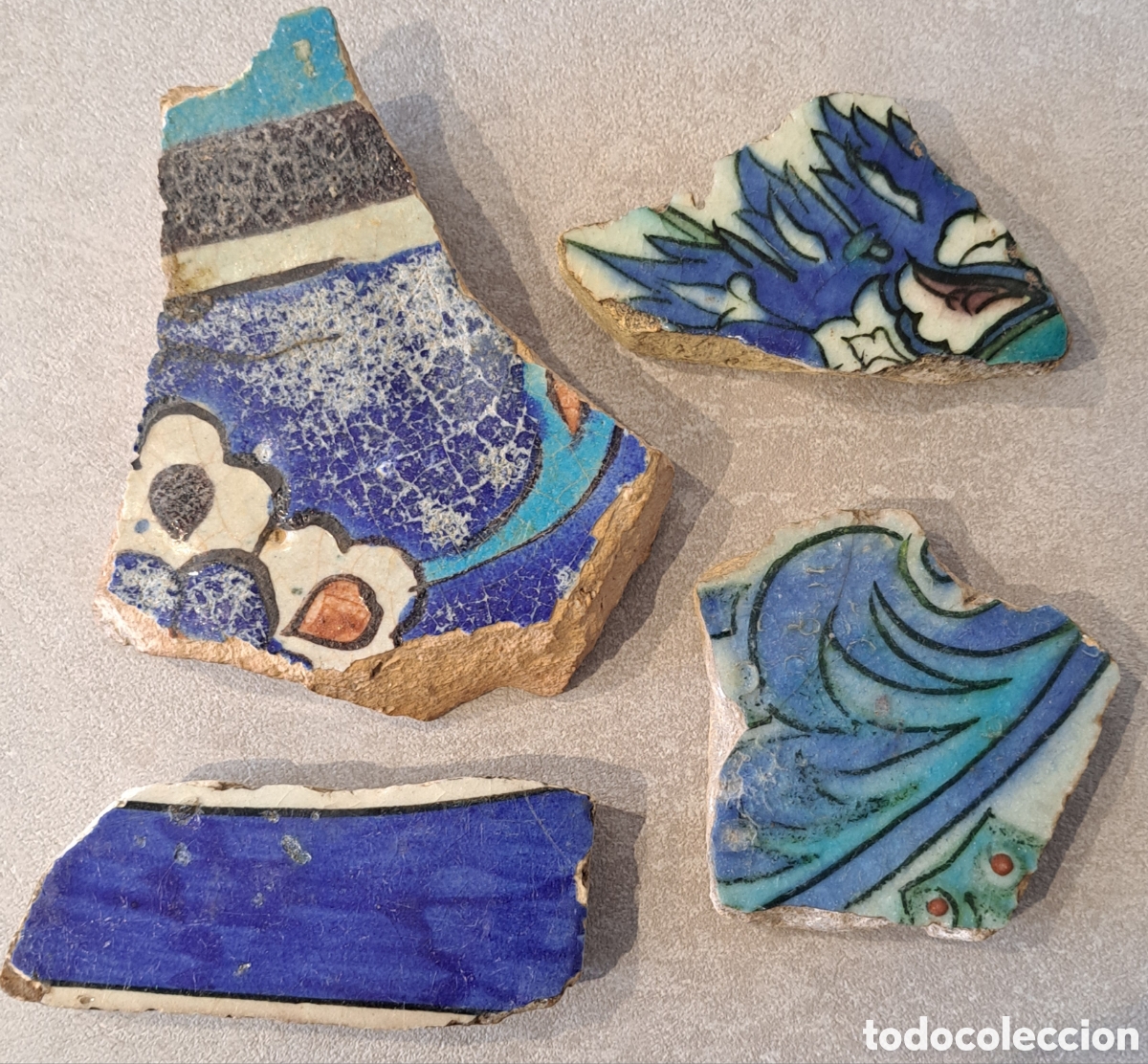 Antig&uuml;edades: Fragmentos azulejos Iznik. - Foto 1