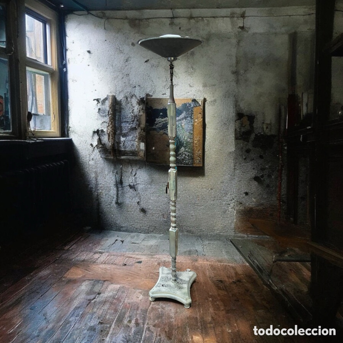 Antig&uuml;edades: L&aacute;mpara de pie a&ntilde;os 60 - Foto 3