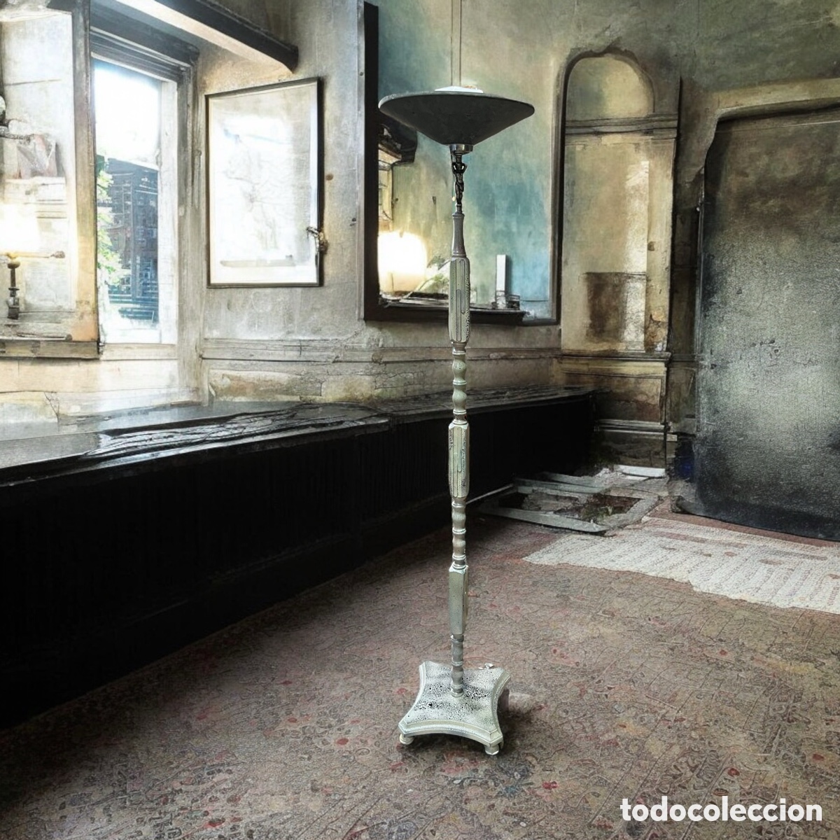 Antig&uuml;edades: L&aacute;mpara de pie a&ntilde;os 60 - Foto 1