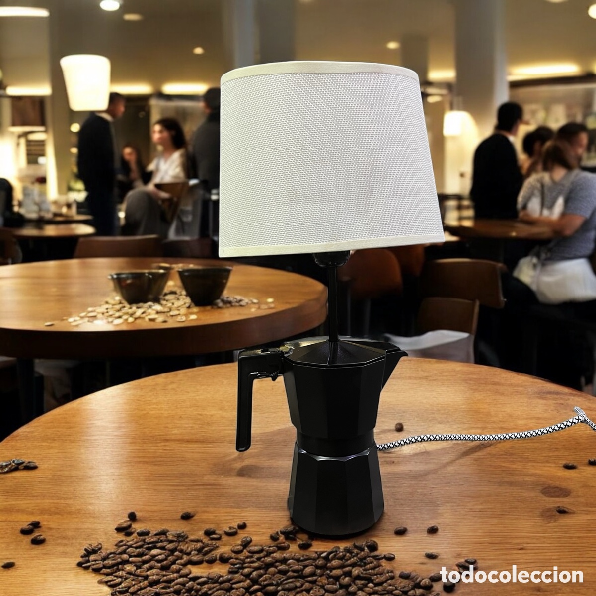 Antig&uuml;edades: L&aacute;mpara cafetera a&ntilde;os 60 - Foto 2