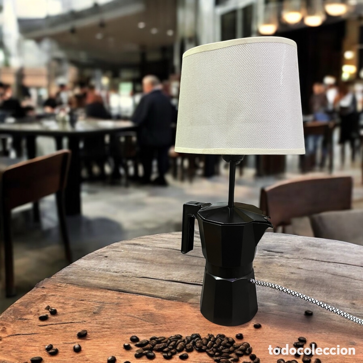 Antig&uuml;edades: L&aacute;mpara cafetera a&ntilde;os 60 - Foto 3
