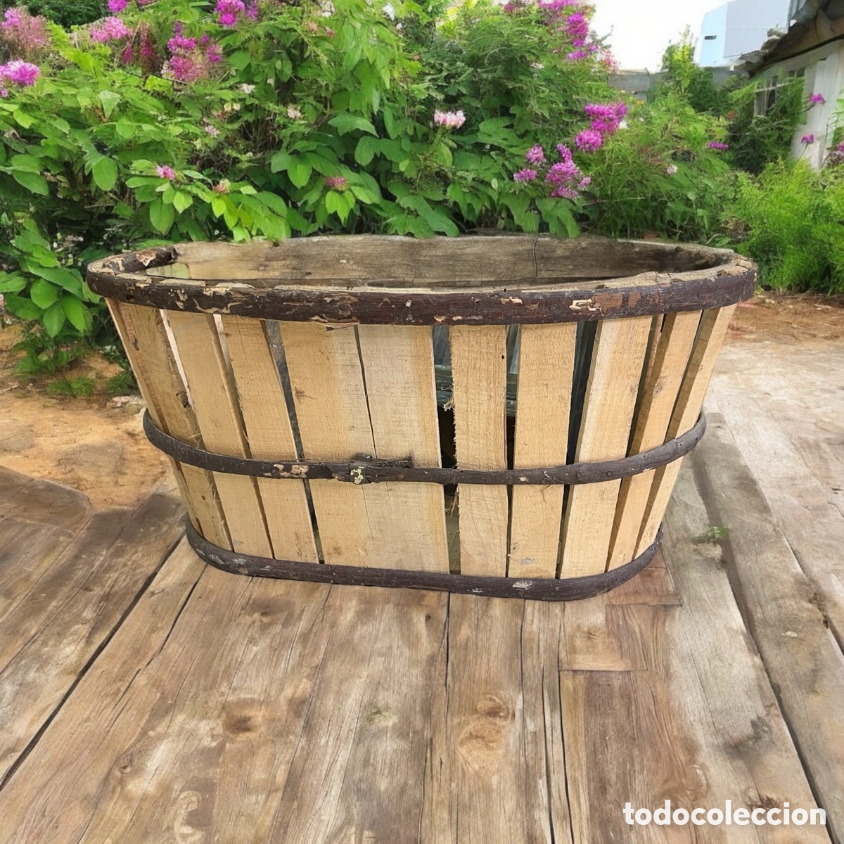 Antig&uuml;edades: Canasto antiguo de fruta - Foto 1