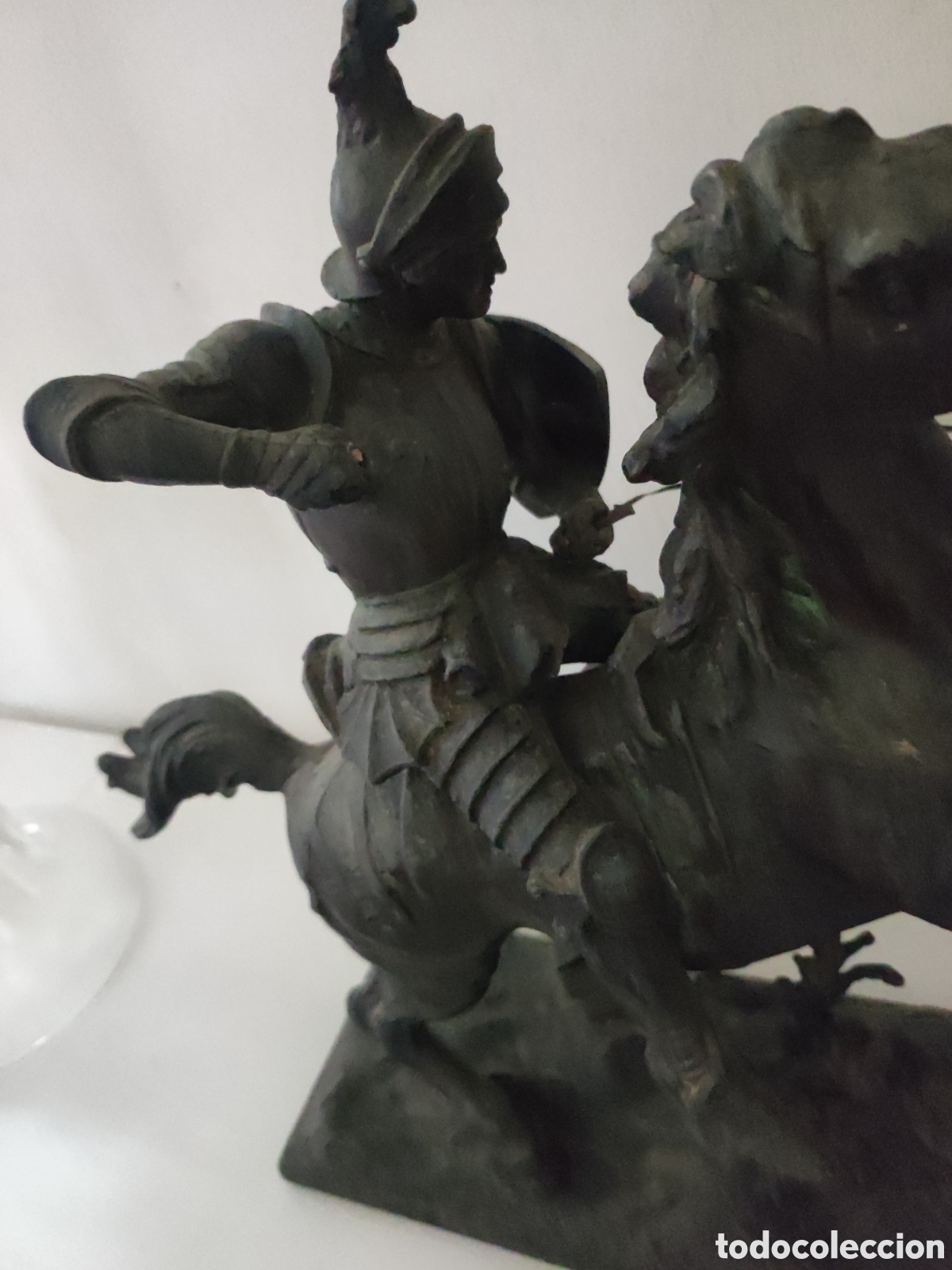 Antig&uuml;edades: Figura ecuestre en bronce - Foto 2