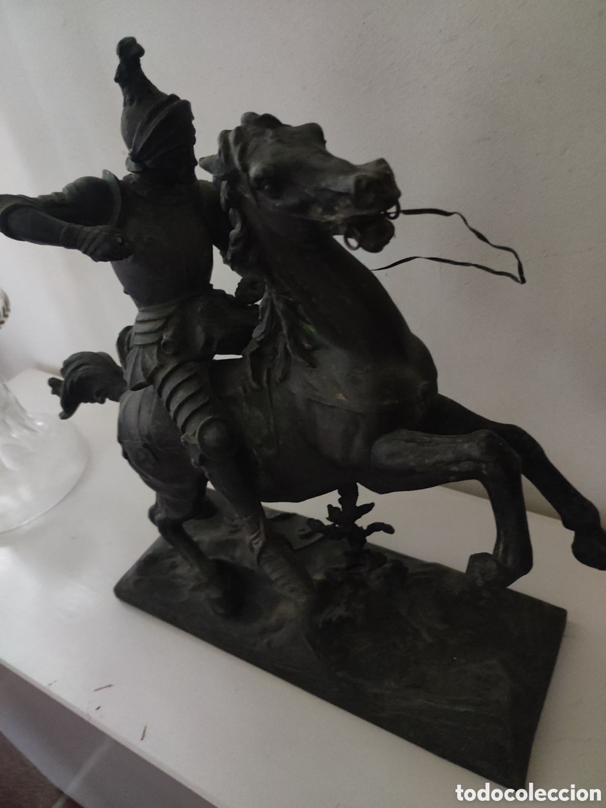 Antig&uuml;edades: Figura ecuestre en bronce - Foto 3