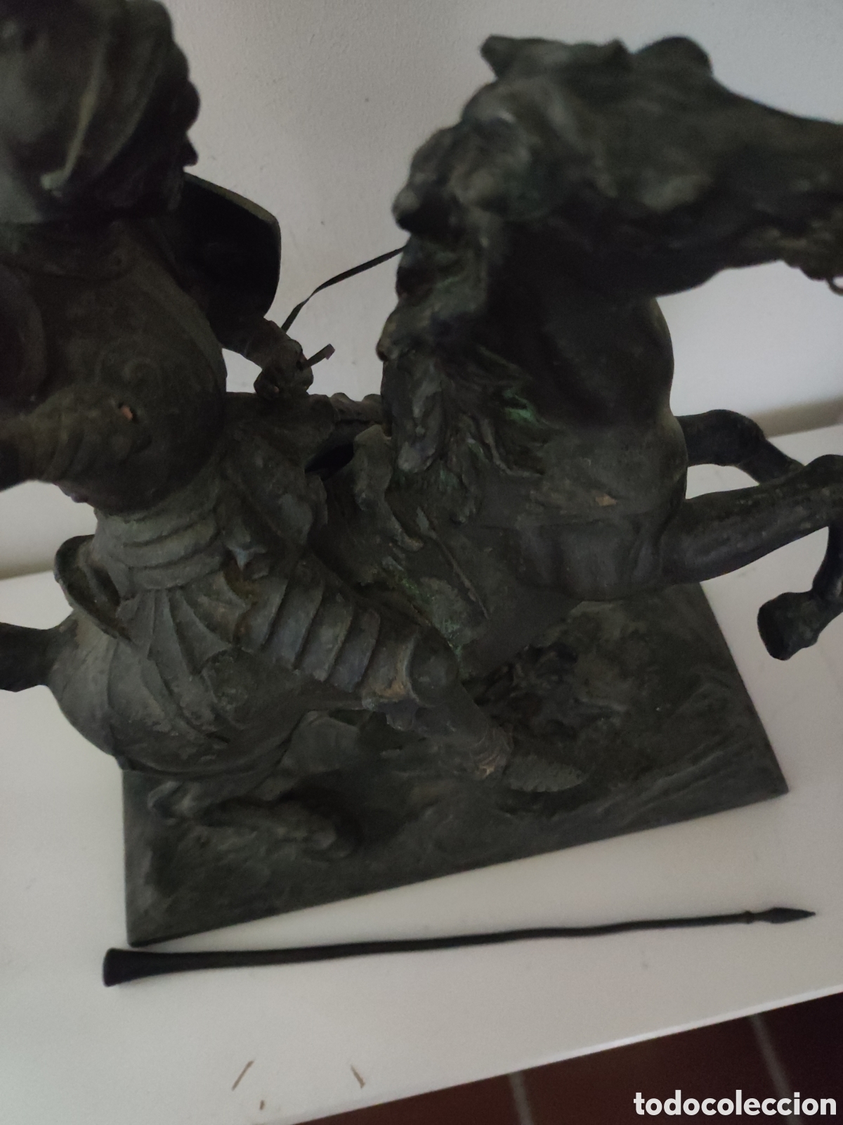 Antig&uuml;edades: Figura ecuestre en bronce - Foto 4