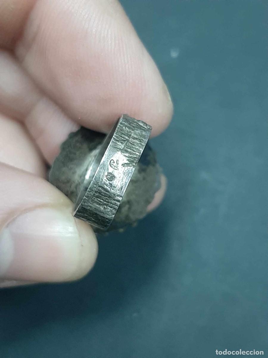 Antig&uuml;edades: antiguo anillo artistico plata y jade - Foto 4