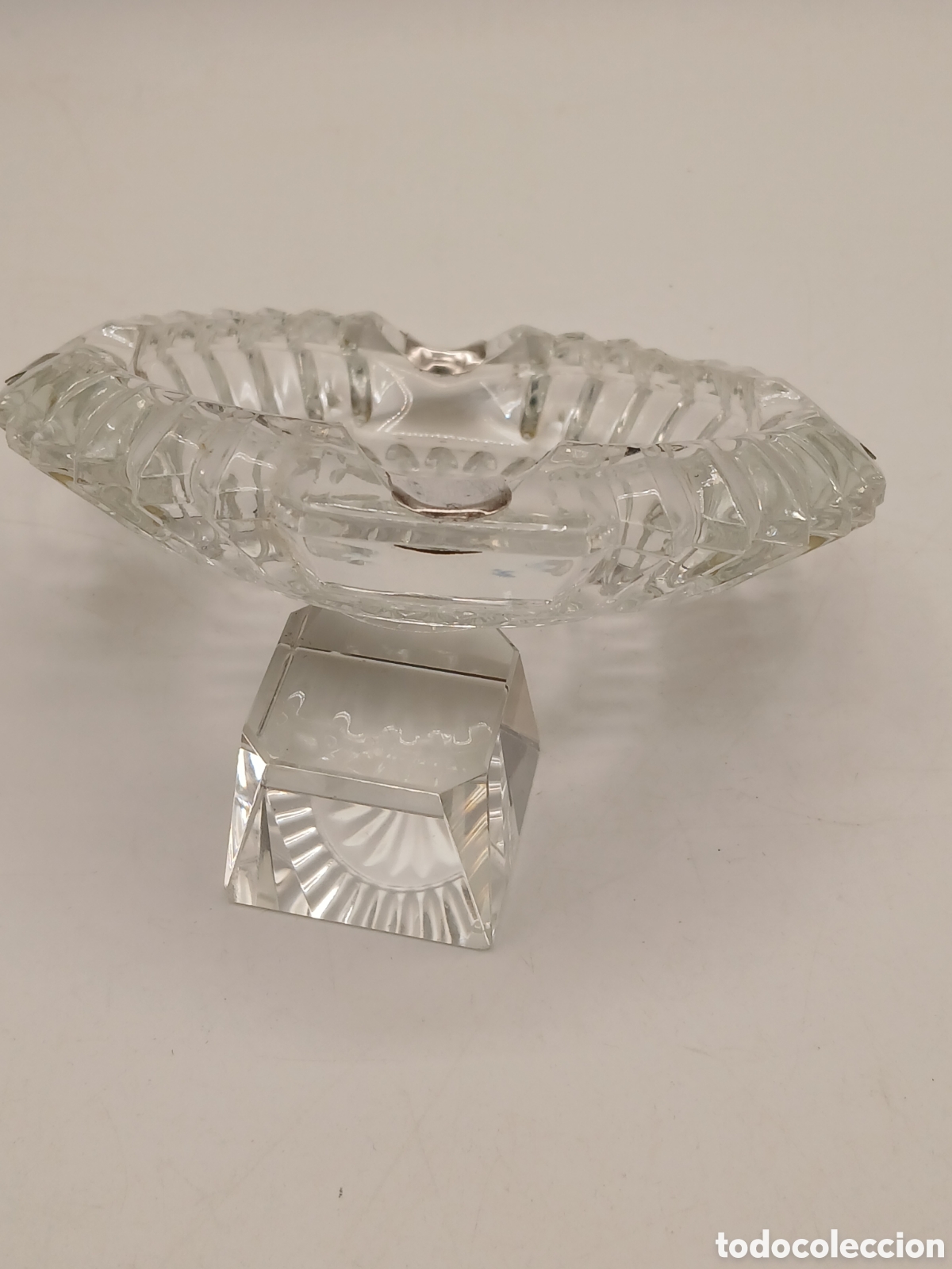 Antig&uuml;edades: Cenicero plata 925mls y cristal - Foto 4