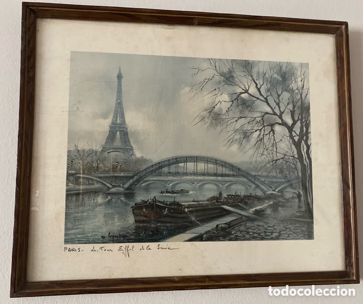 Antig&uuml;edades: Dos cuadros decoraci&oacute;n Par&iacute;s - Foto 2