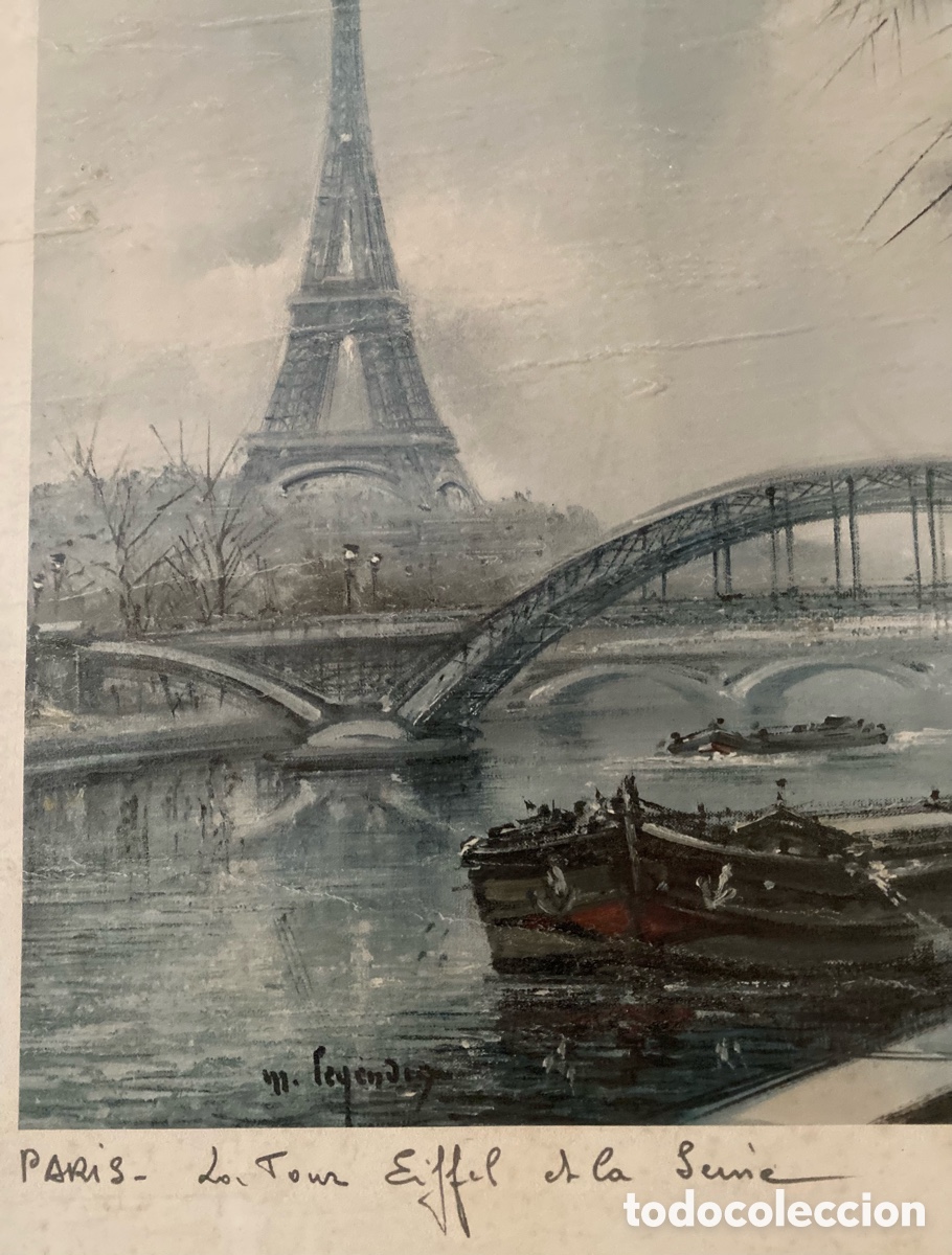 Antig&uuml;edades: Dos cuadros decoraci&oacute;n Par&iacute;s - Foto 3