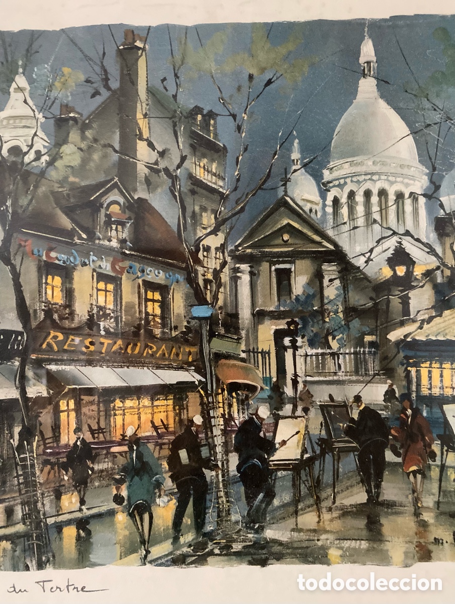Antig&uuml;edades: Dos cuadros decoraci&oacute;n Par&iacute;s - Foto 4
