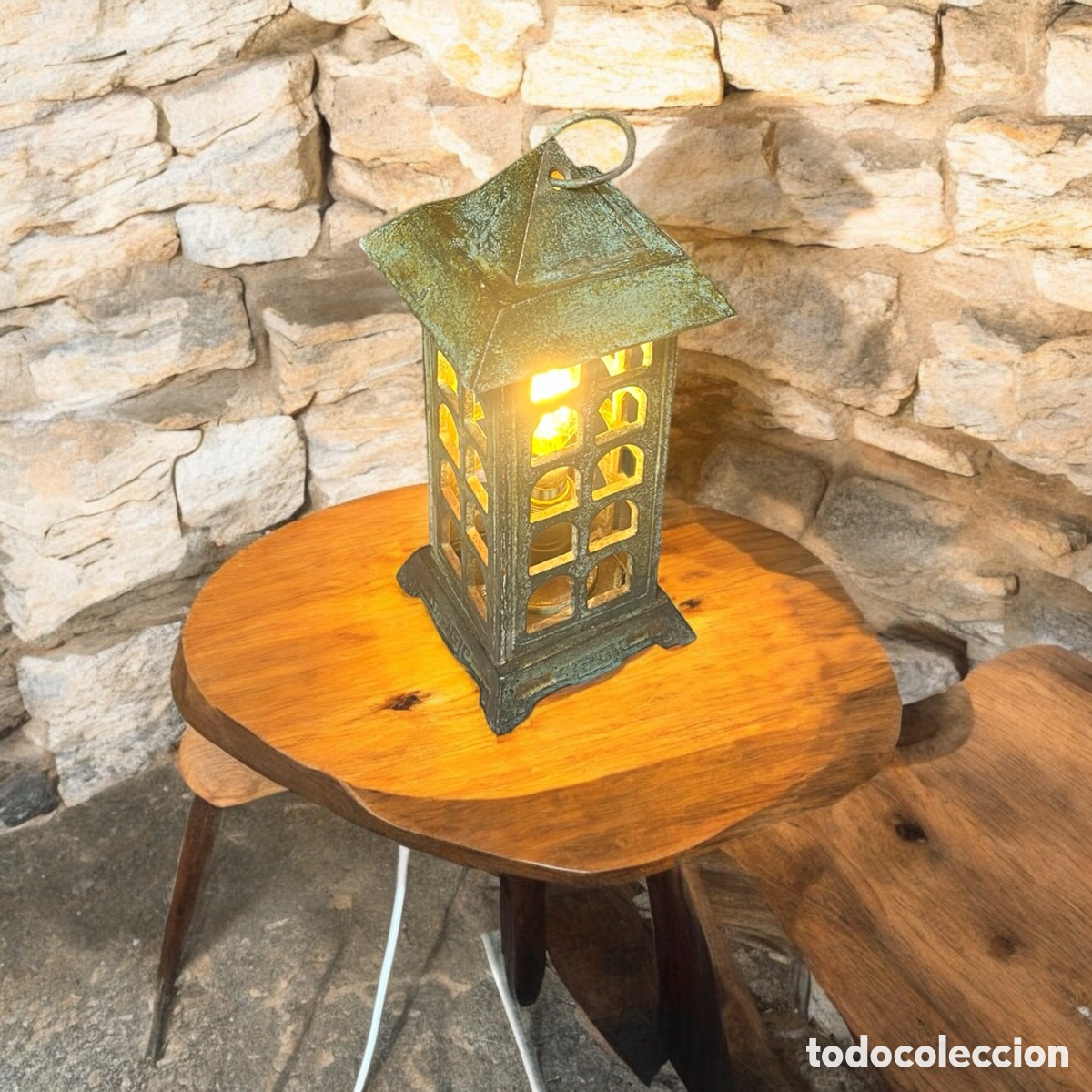 Antig&uuml;edades: L&aacute;mpara bronce a&ntilde;os 60 - Foto 6