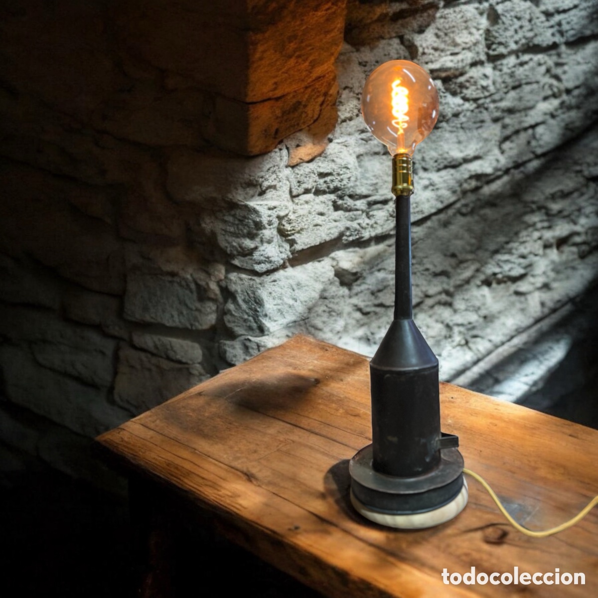 Antig&uuml;edades: L&aacute;mpara industrial &ldquo;Embudo&rdquo; - Foto 6