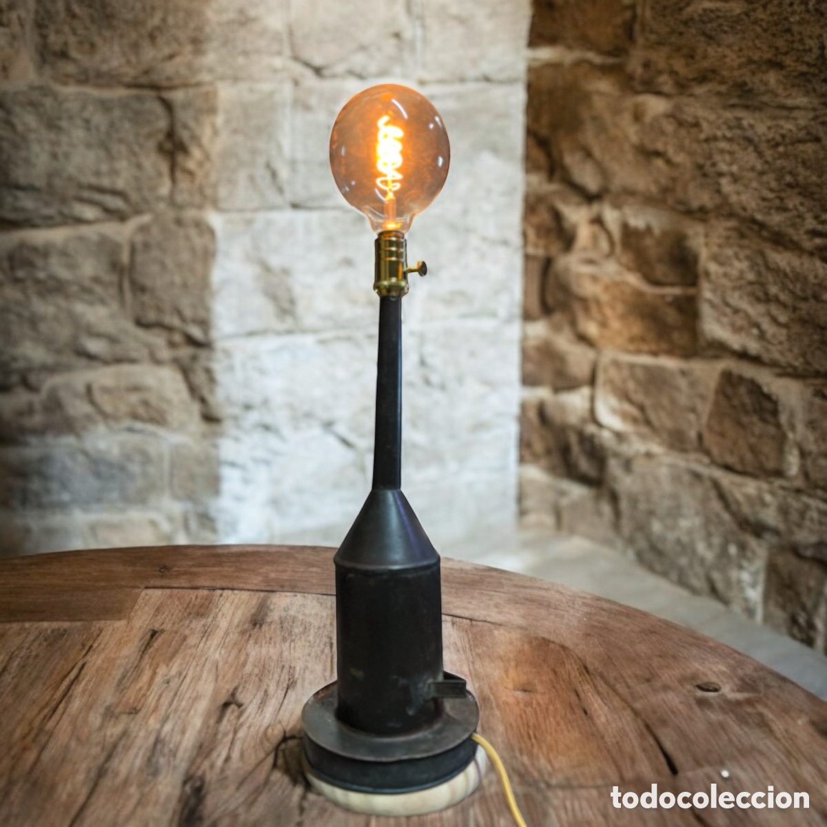Antig&uuml;edades: L&aacute;mpara industrial &ldquo;Embudo&rdquo; - Foto 7