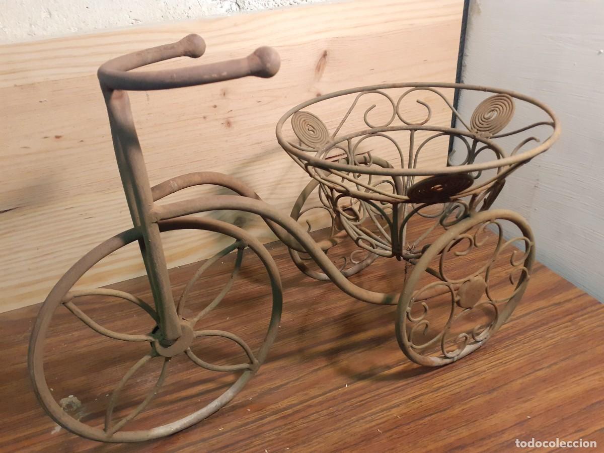 Antig&uuml;edades: Soporte macetero hierro forjado - Foto 4