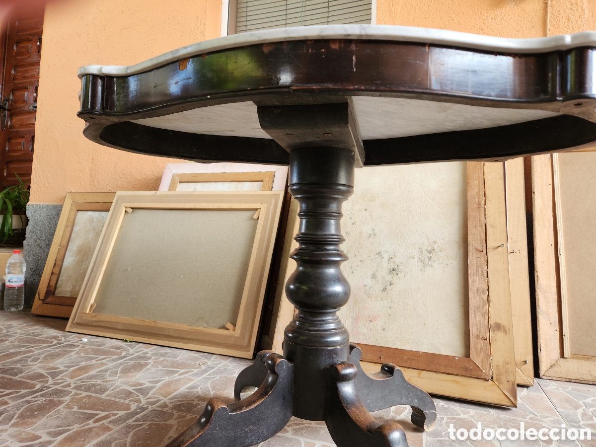 Antig&uuml;edades: Antigua mesa velador - Foto 2