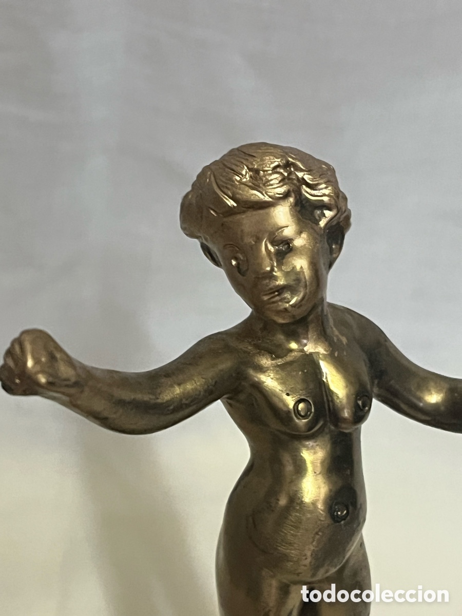 Antig&uuml;edades: ESCULTURA DE BRONCE &ldquo; QUERUB&Iacute;N&rdquo; - Foto 3