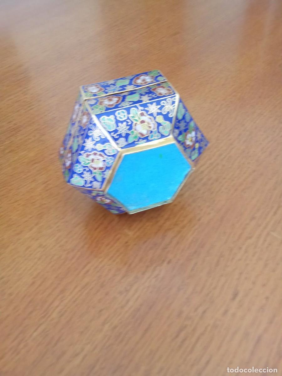 Antig&uuml;edades: Caja Cloisonne.Cajita antigua. - Foto 4
