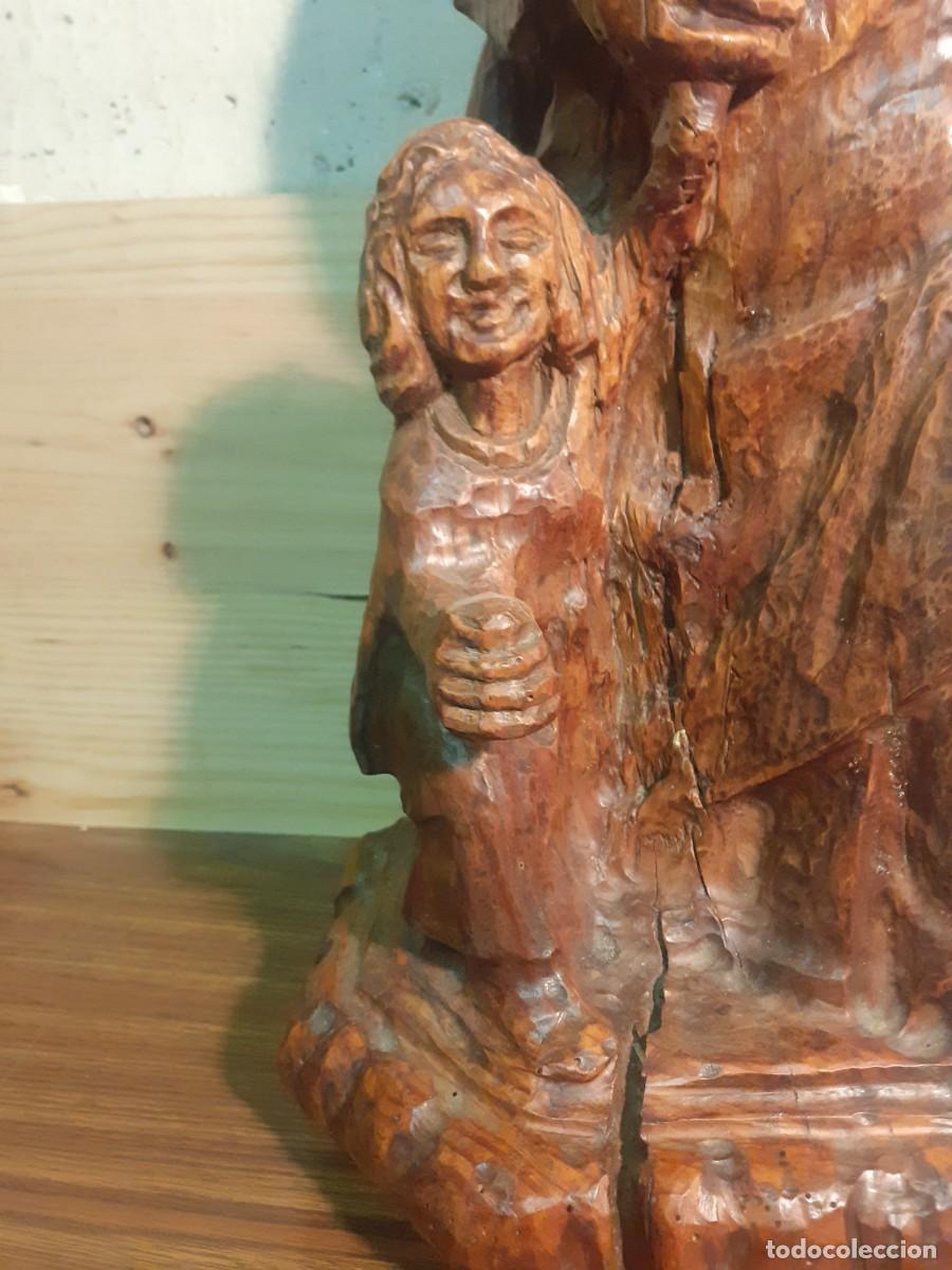 Antig&uuml;edades: Figura de madera San Jos&eacute; - Foto 2