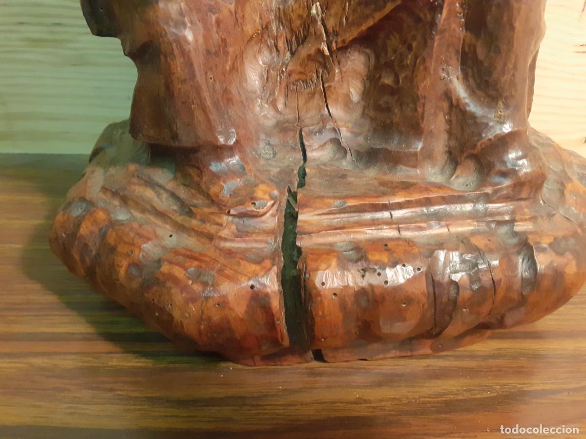 Antig&uuml;edades: Figura de madera San Jos&eacute; - Foto 5