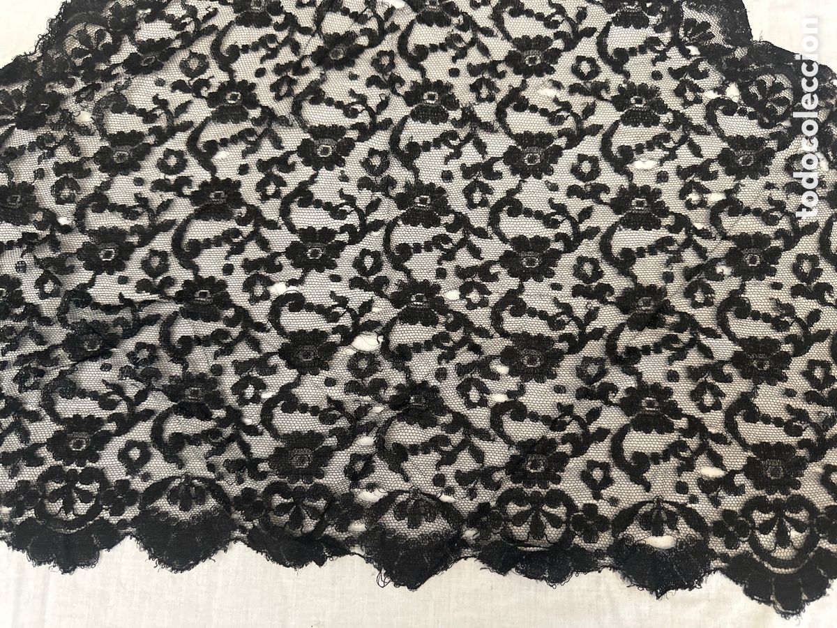 Antig&uuml;edades: BONITO VELO, MANTILLA O TOQUILLA TRIANGULAR, CIRCA 1900 - Foto 5