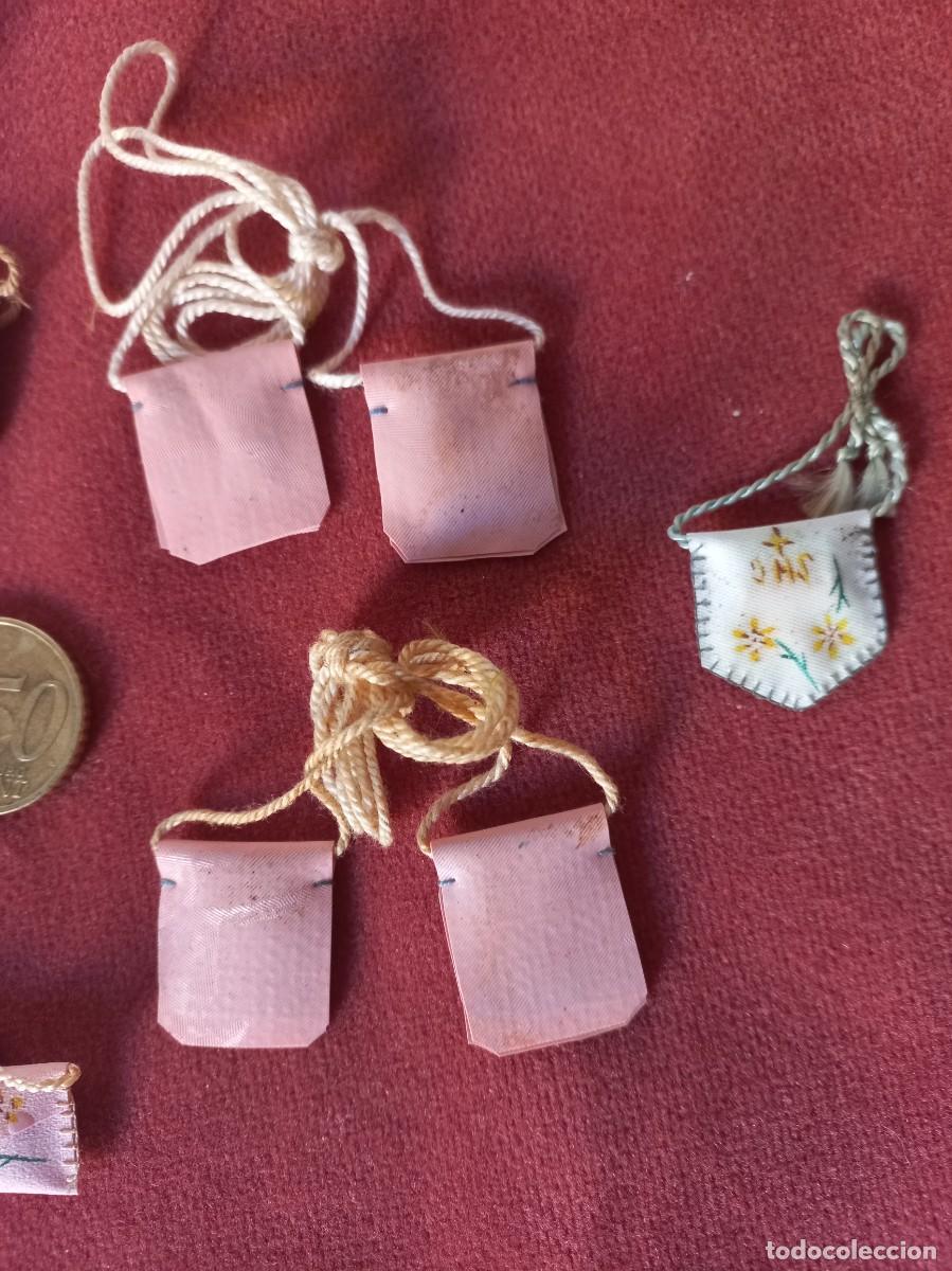 Antig&uuml;edades: lote 7 escapularios antiguos - Foto 5