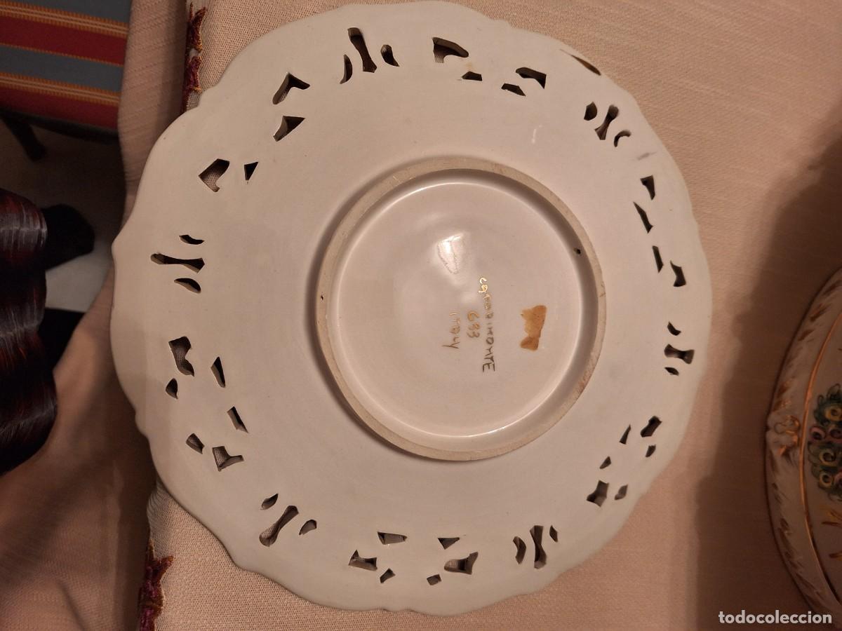 Antig&uuml;edades: Plato de porcelana de capodimonte - Foto 3
