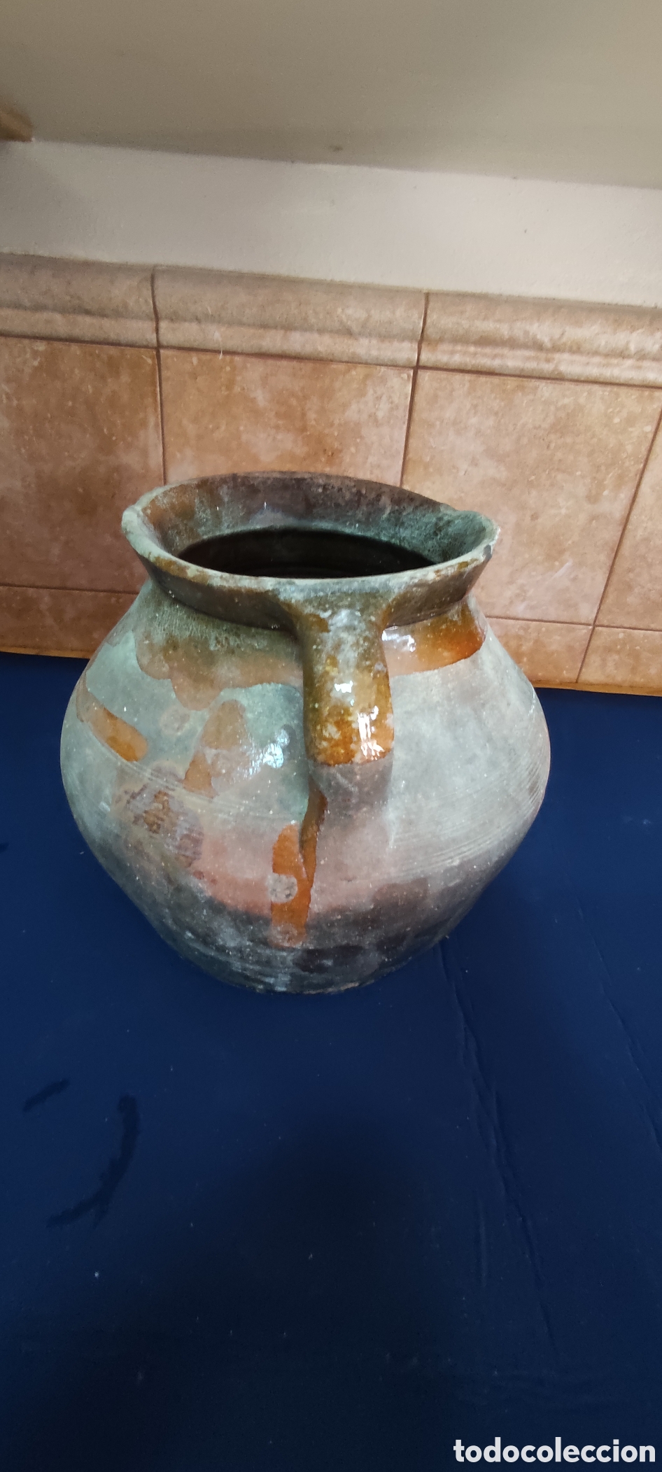 Antig&uuml;edades: Antigua olla de barro cocido - Foto 2