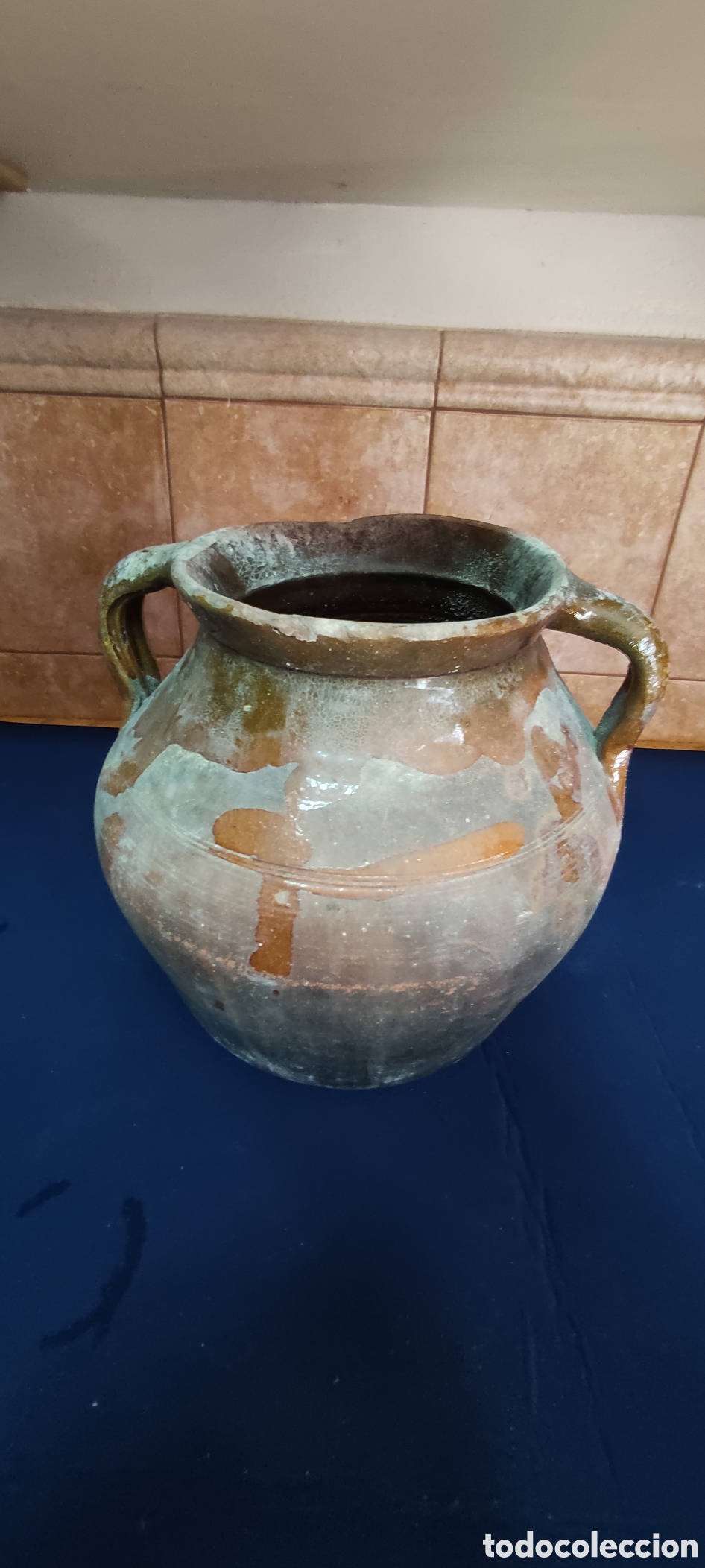 Antig&uuml;edades: Antigua olla de barro cocido - Foto 4