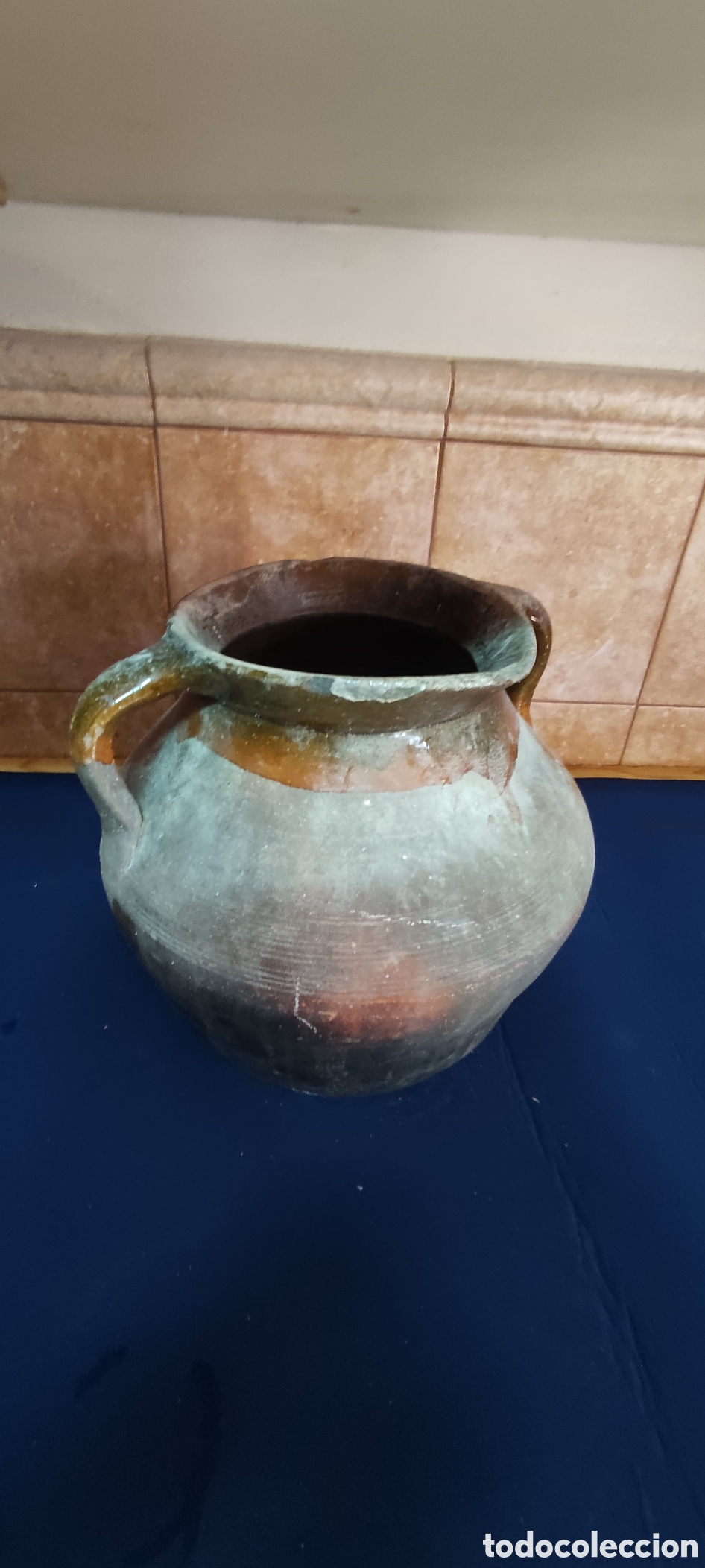 Antig&uuml;edades: Antigua olla de barro cocido - Foto 7