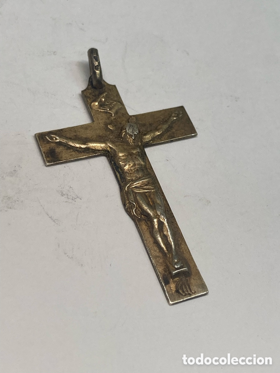 Antig&uuml;edades: Cruz de plata religiosa C305 - Foto 1