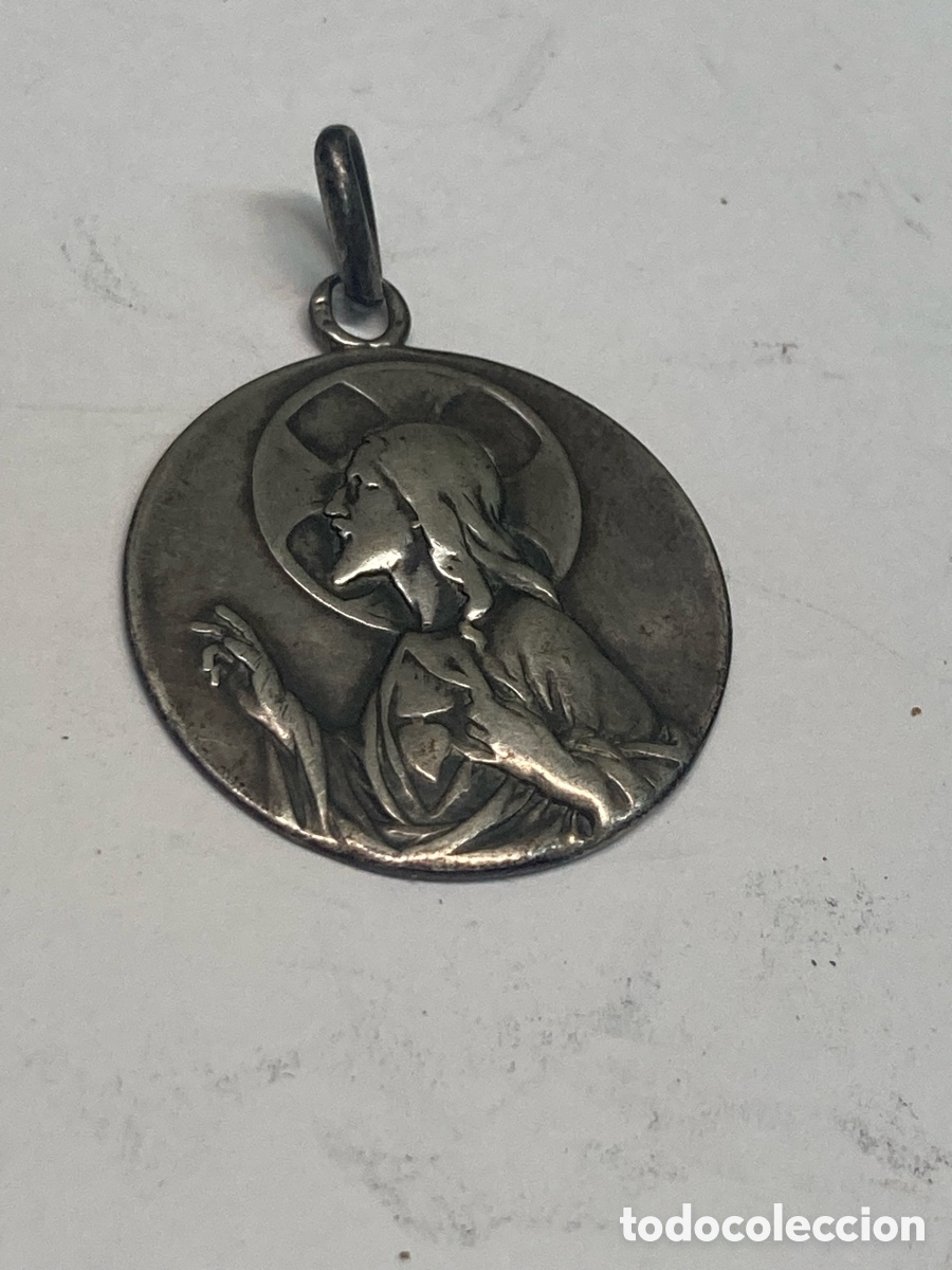 Antig&uuml;edades: Medalla de plata religiosa C306 - Foto 1