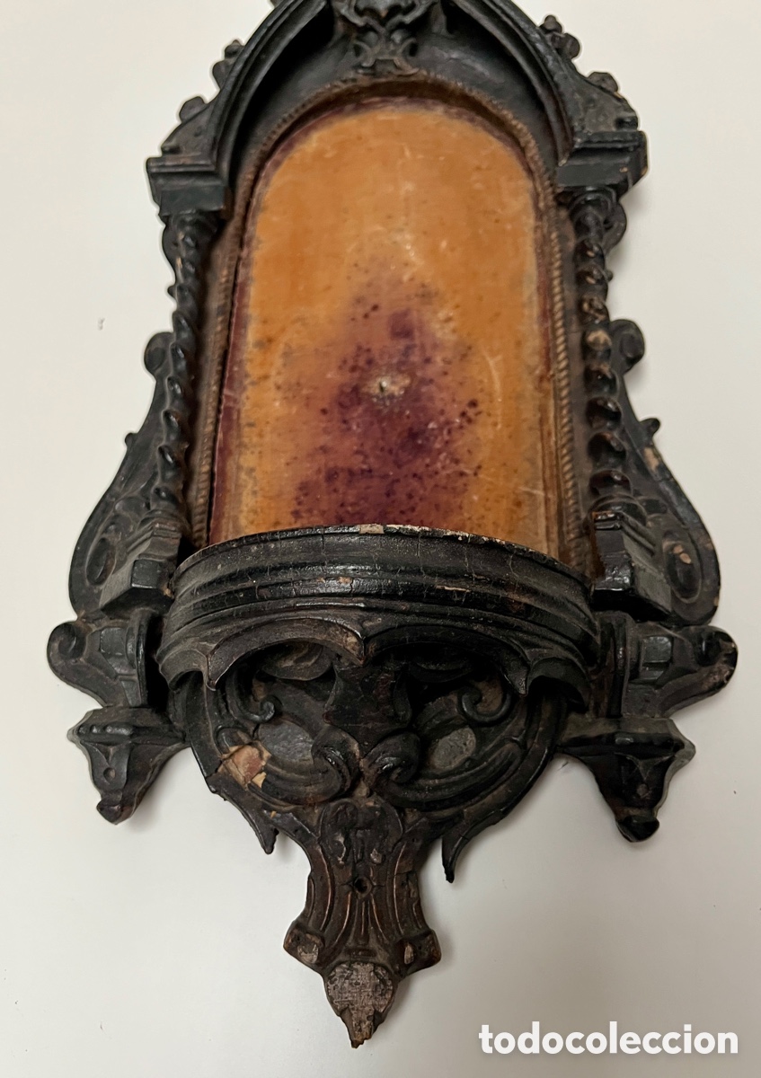 Antig&uuml;edades: Preciosa hornacina de madera. - Foto 2