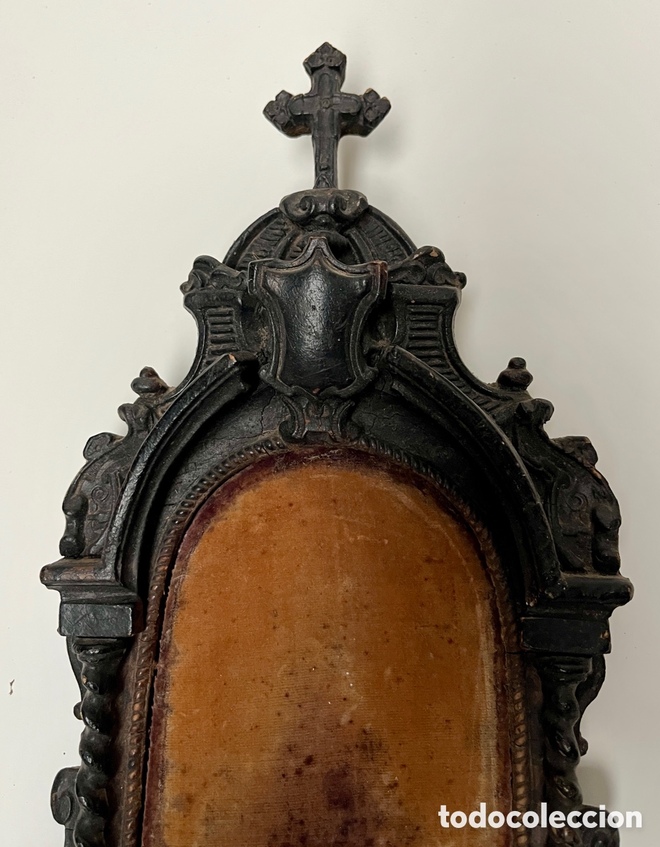 Antig&uuml;edades: Preciosa hornacina de madera. - Foto 3