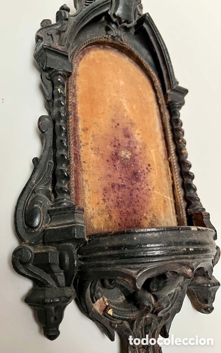 Antig&uuml;edades: Preciosa hornacina de madera. - Foto 7