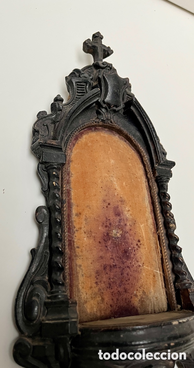 Antig&uuml;edades: Preciosa hornacina de madera. - Foto 8