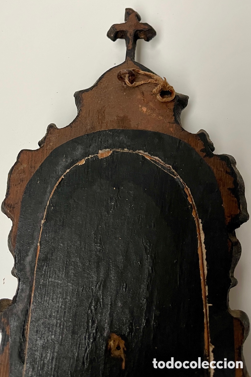 Antig&uuml;edades: Preciosa hornacina de madera. - Foto 10