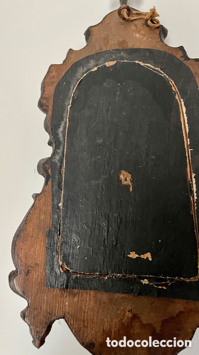 Antig&uuml;edades: Preciosa hornacina de madera. - Foto 11