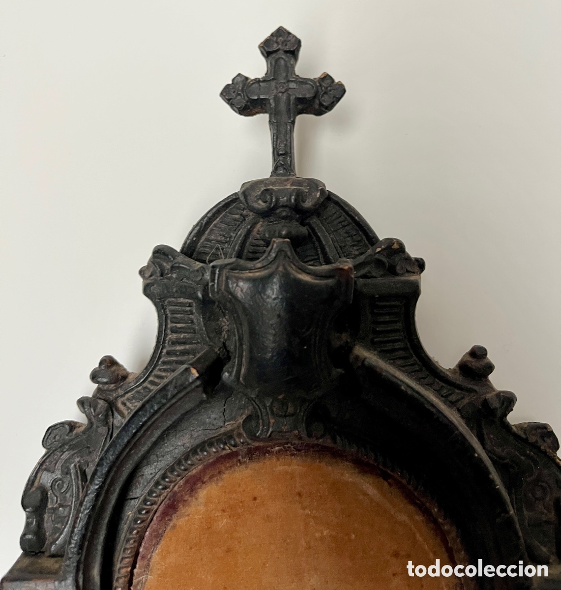 Antig&uuml;edades: Preciosa hornacina de madera. - Foto 14