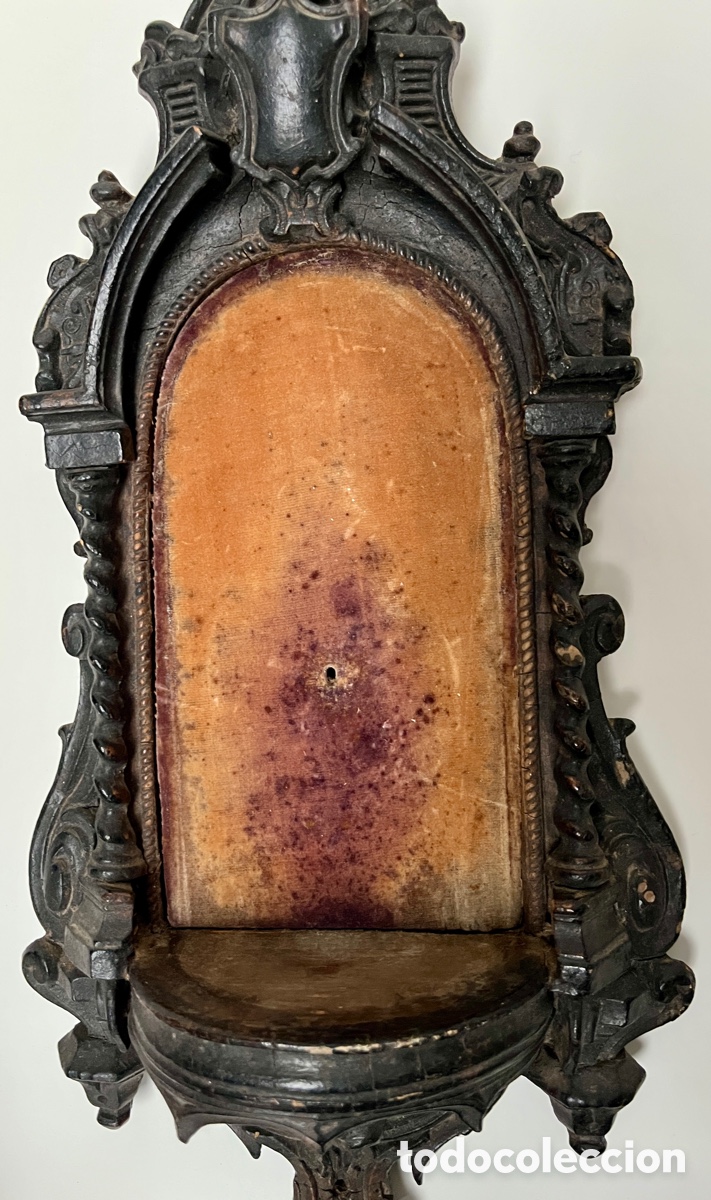 Antig&uuml;edades: Preciosa hornacina de madera. - Foto 16