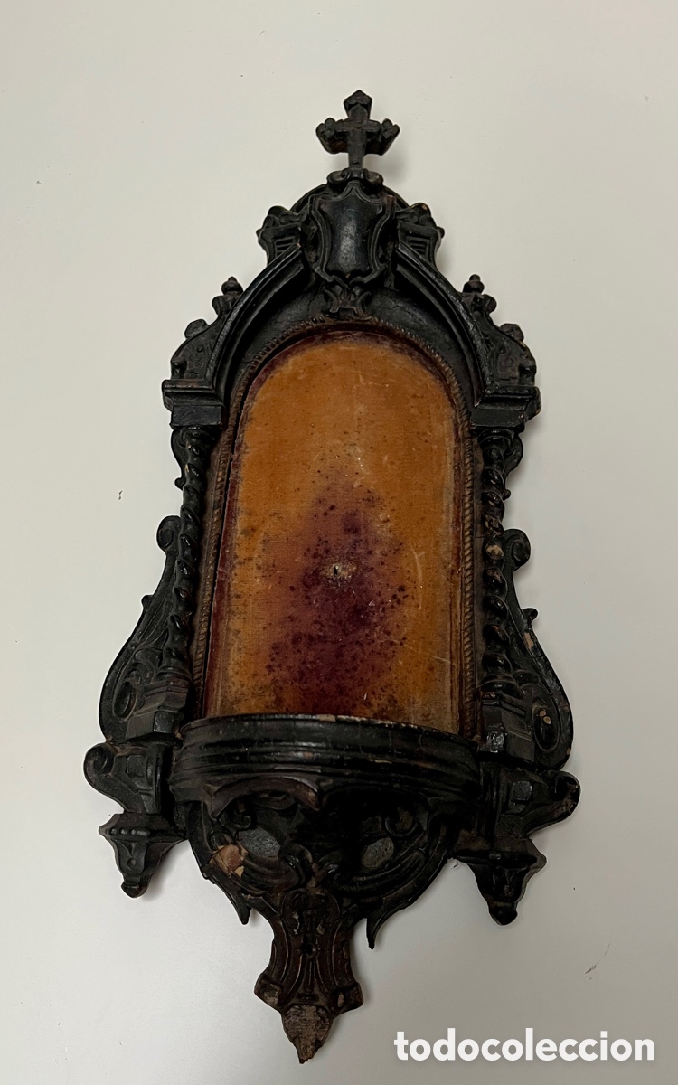Antig&uuml;edades: Preciosa hornacina de madera. - Foto 1