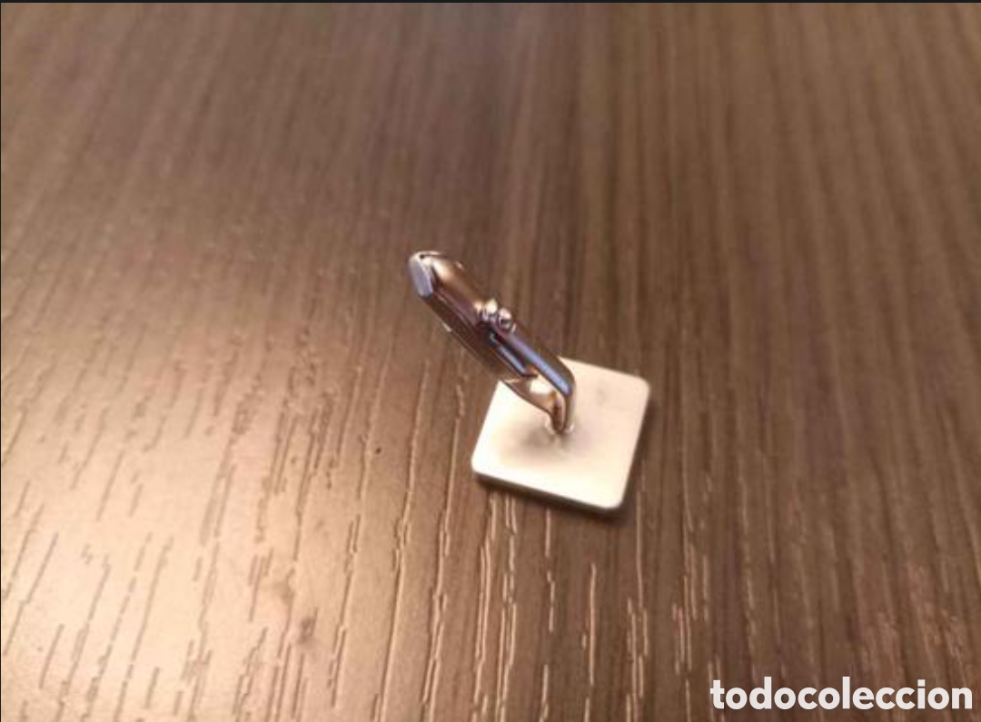 Antig&uuml;edades: Gemelos Acero Con Ba&ntilde;o de Plata - Foto 4