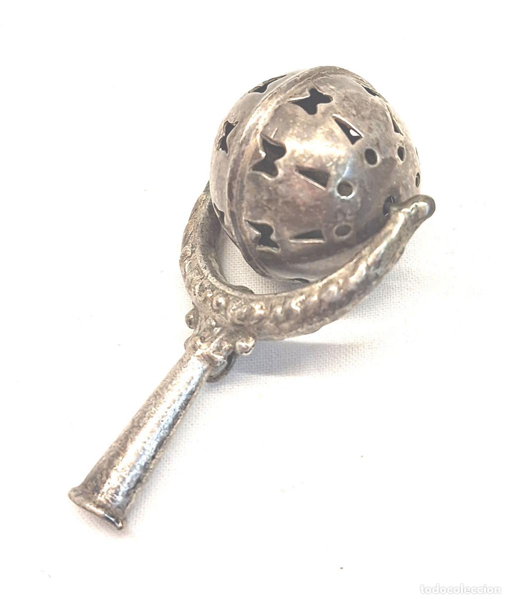 Antig&uuml;edades: Sonajero S XIX. Med. 7 cm - Foto 1