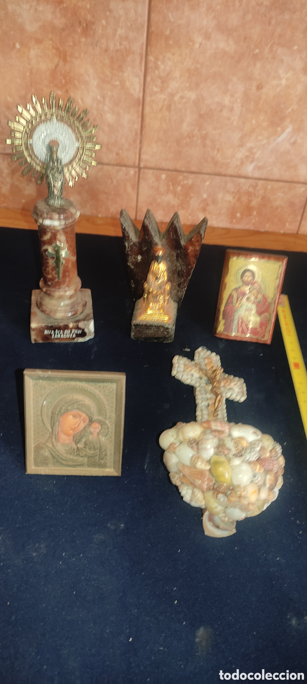 Antig&uuml;edades: Lote de art&iacute;culos religiosos - Foto 2
